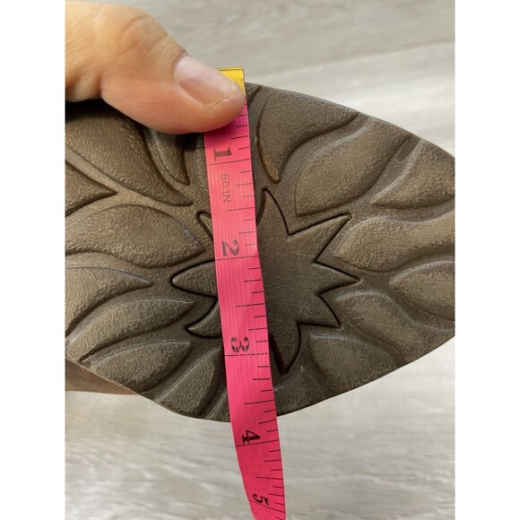 Born Karin Ankle Western Boots Brown Leather 8 Lace Back Women's Cowboy Heel - Picture 10 of 12